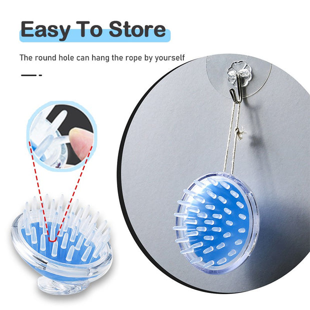 Silicone Shampoo Hair Wash Brush Hair scalp Massage Brush