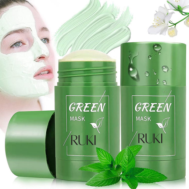 Green Mask Stick Deep Clean Black Head Stick Mask Remover Moisturises Oil Control