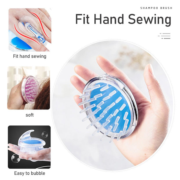 Silicone Shampoo Hair Wash Brush Hair scalp Massage Brush