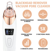 New Electric Blackhead Remover Vacuum Facial Acne Cleaner