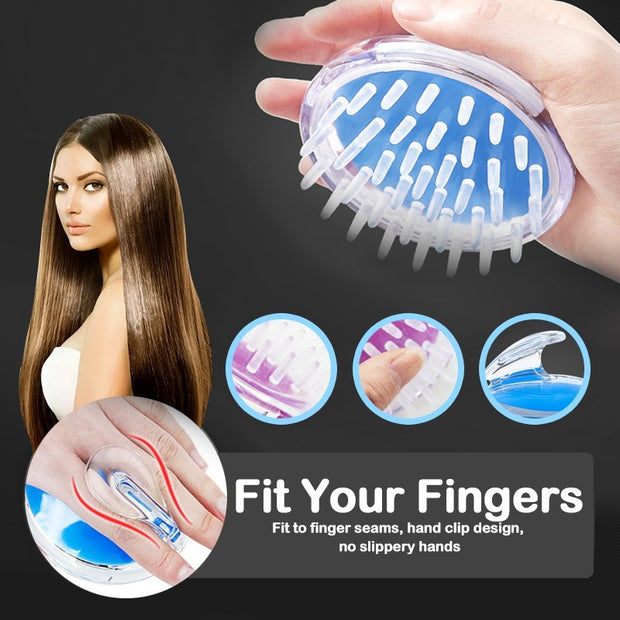 Silicone Shampoo Hair Wash Brush Hair scalp Massage Brush