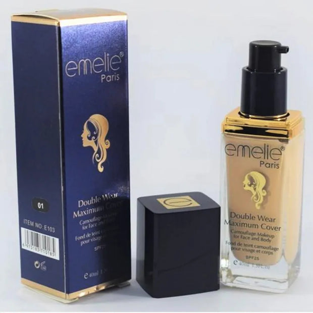 Emelie Paris- Double Wear Maximum Cover Foundation